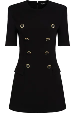 Balmain Vestido De Viscosa Crepé