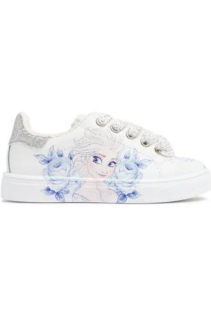 MONNALISA Sneakers De Piel Estampada Con Cordones