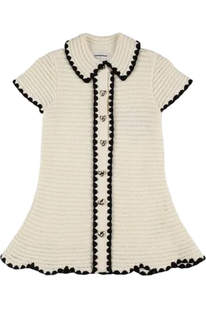 Self-Portrait Vestido De Crochet De Algodón
