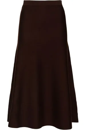 GABRIELA HEARST Falda Midi De Punto De Lana