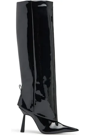 Gia Borghini Botas Altas De Piel Sintética 100mm