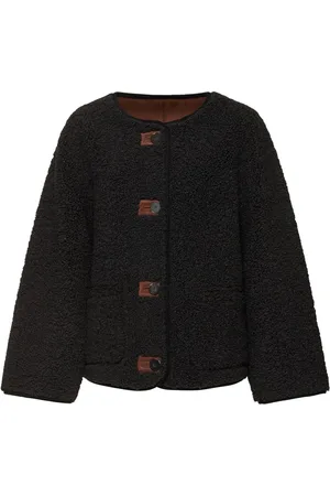 FORTE FORTE Abrigo Corto De Shearling Sintético