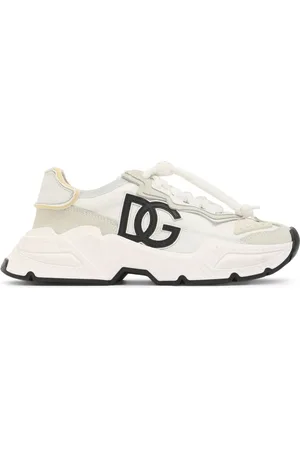 Dolce & Gabbana Sneakers De Piel Con Logo Y Cordones