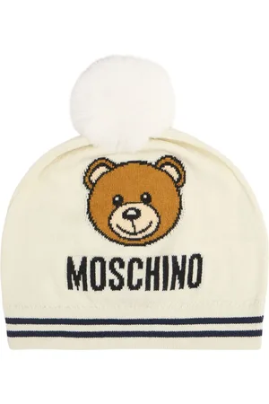 Moschino Gorro De Punto De Lana Con Pompón