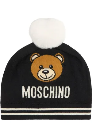 Moschino Gorro De Punto De Lana Con Pompón