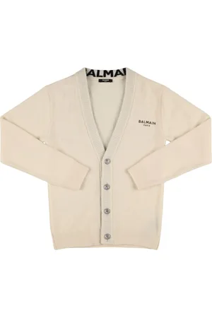 Balmain Cárdigan De Punto De Lana