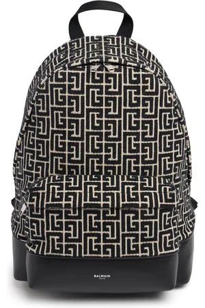 Balmain Mochila De Jacquard Con Monograma