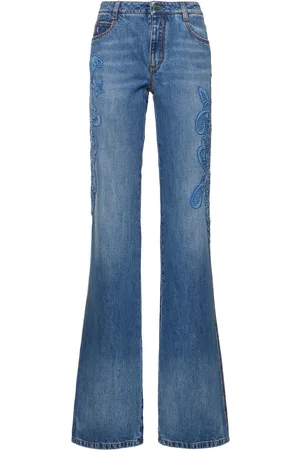 ERMANNO SCERVINO Jeans De Denim Con Bordado