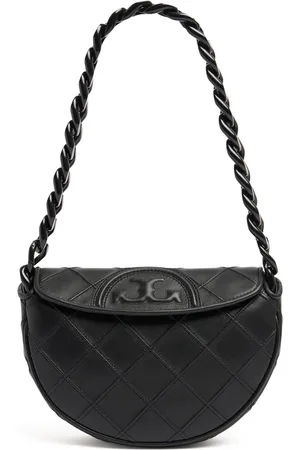 Tory Burch Bolso Mini Fleming Crescent De Piel