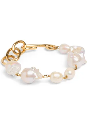 Jil Sander Brazalete De Eslabón Con Perlas