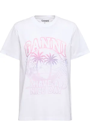 Ganni Camiseta De Jersey