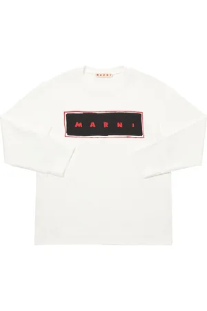 Marni Camiseta De Manga Larga Con Logo