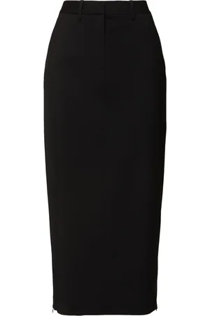 Helmut Lang Falda Larga De Lana