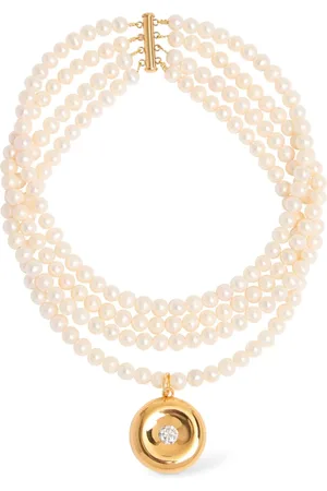 Timeless Pearly Collar Con Perlas Y Cristales