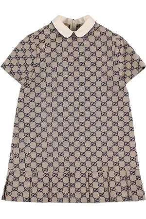 Gucci Vestido De Lona De Algodón