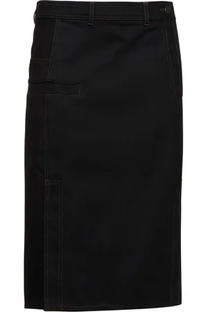 LEMAIRE Falda Midi De Algodón