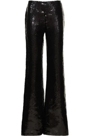 Alberta Ferretti Pantalones Acampanados Con Lentejuelas