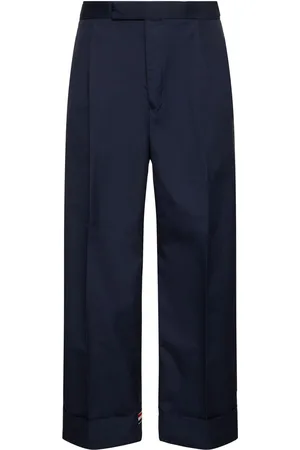 Thom Browne Pantalones De Mezcla De Algodón