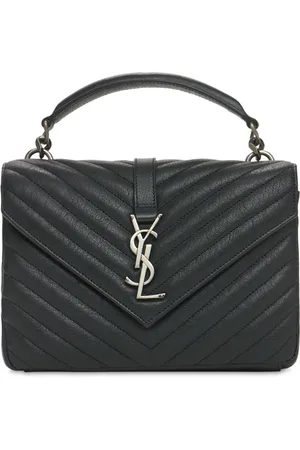 Saint Laurent Bolso Medium College De Piel Pespunteada