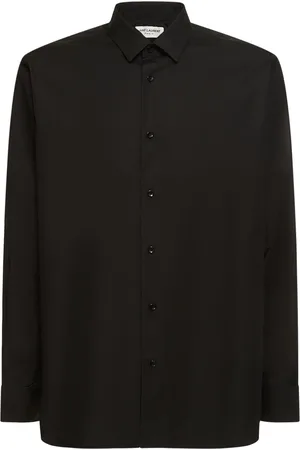 Saint Laurent Camisa De Popelina De Algodón