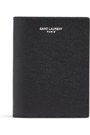 Saint Laurent Billetera De Piel Con Logo