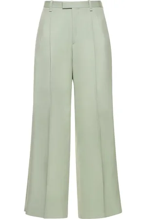 Lanvin Pantalones Anchos De Lana