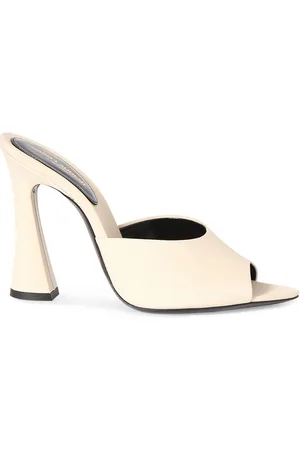 Saint Laurent Sandalias Mule De Seda 105mm