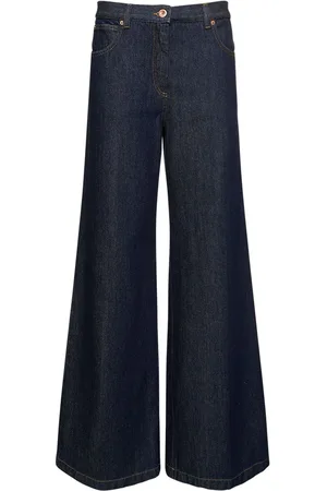 Aspesi Pantalones Anchos De Denim De Algodón