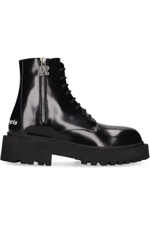 Palm Angels Botas Combat De Piel 50mm