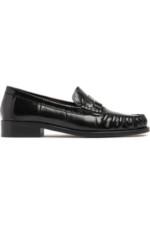 PARIS TEXAS Mocasines De Piel Efecto Cocodrilo 20mm