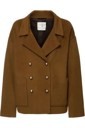 FORTE FORTE Abrigo Peacoat De Terciopelo