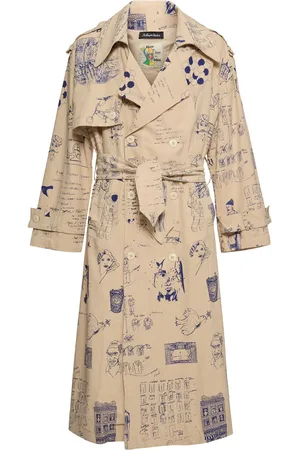 KIDSUPER STUDIOS Abrigo Trench Con Estampado