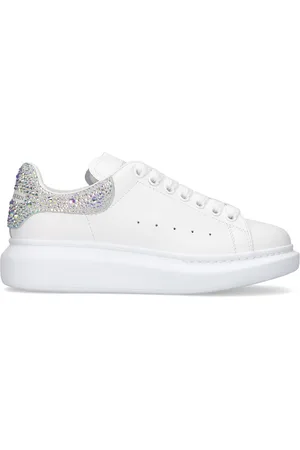 Alexander McQueen Sneakers De Piel Con Decoraciones 45mm