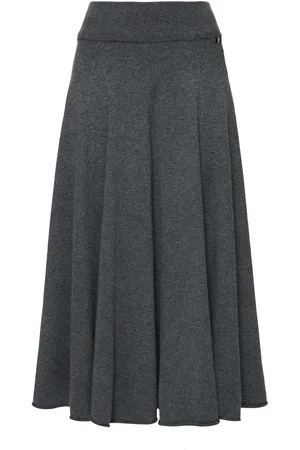 EXTREME CASHMERE Falda Midi De Punto De Cashmere