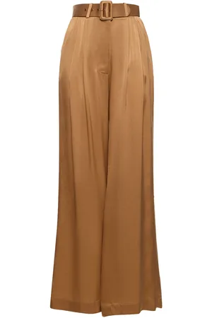 ZIMMERMANN Pantalones Anchos De Satén De Seda