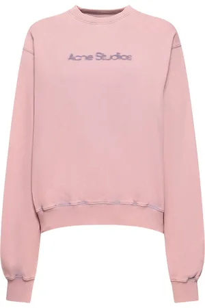 Acne Studios Sudadera De Algodón Jersey Con Logo