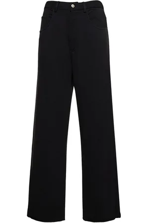Maison Margiela Pantalones Anchos De Algodón