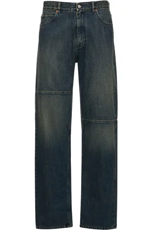 Maison Margiela Jeans Rectos De Denim De Algodón