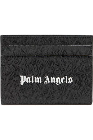 Palm Angels Tarjetero De Piel Con Logo Estampado