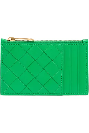 Bottega Veneta Tarjetero De Piel Con Cremallera