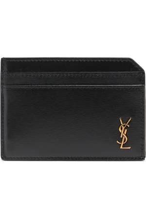 Saint Laurent Tarjetero De Piel