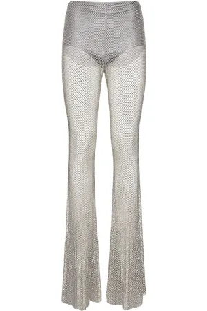 GIUSEPPE DI MORABITO Pantalones Acampanados De Malla