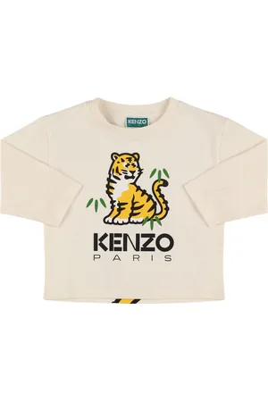 Kenzo Camiseta De Algodón Jersey Con Manga Larga