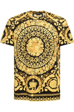 VERSACE Camiseta De Jersey De Algodón Con Estampado