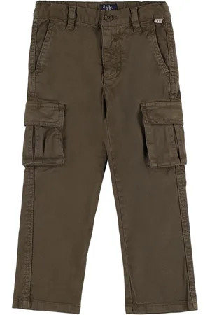 Il gufo Pantalones Cargo De Garbardina De Algodón Stretch