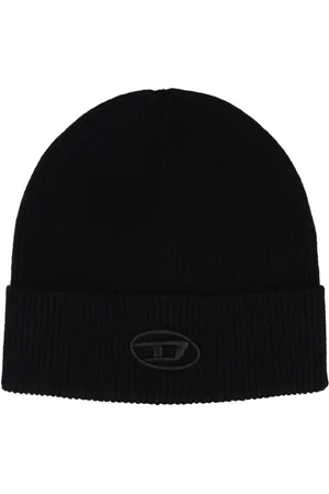 Diesel Gorro Beanie De Lana Y Algodón Con Logo