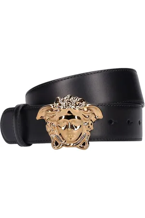 VERSACE Cinturón Medusa De Piel 4cm