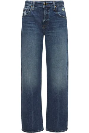 Khaite Jeans Rectos De Algodón