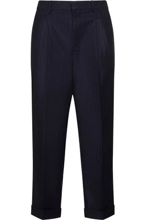 Ami Pantalones Cropped De Raya Diplomática