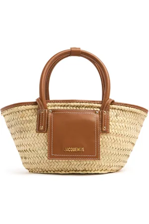 Jacquemus Bolso Le Petit Panier Solis De Rafia Y Piel